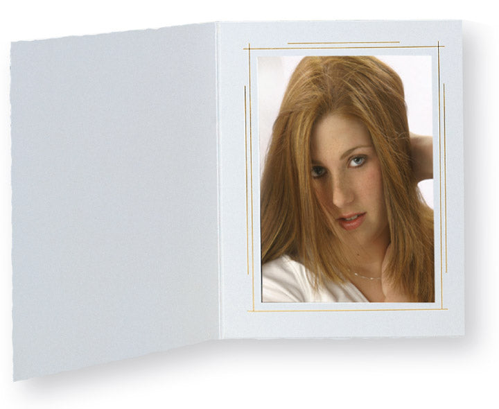 TAP Photo Folder Whitehouse White/Gold 4x6 (25 Pack) Vertical - Photo-Video - TAP - Helix Camera 